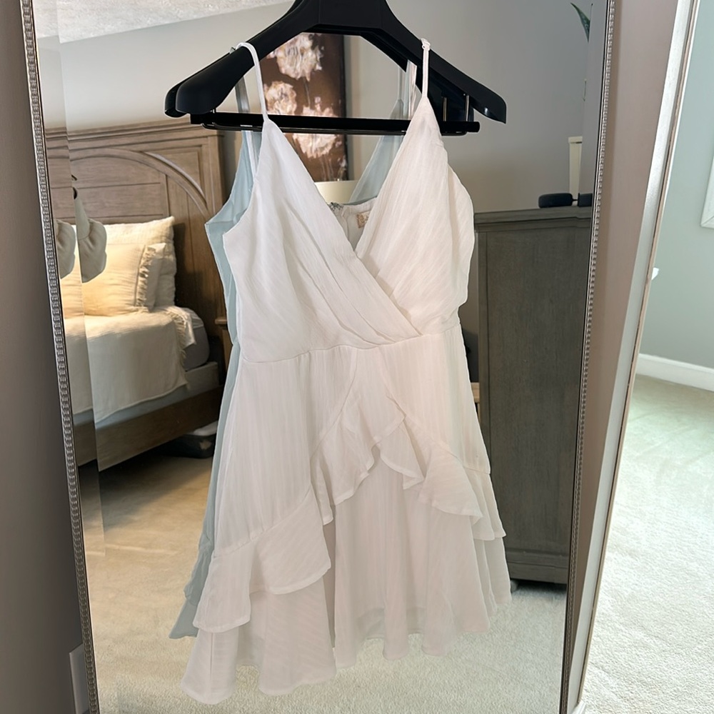 White mini dress